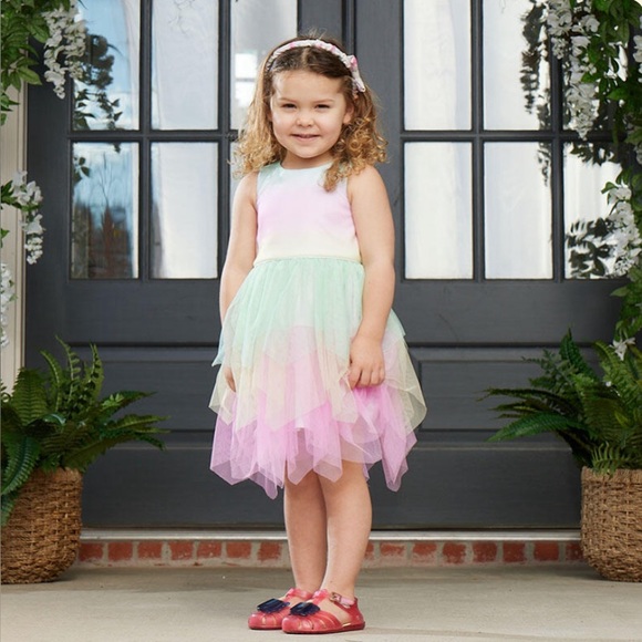 4T Toddler Rainbow Fairy Hem Tutu Dress-NWT - Picture 1 of 9